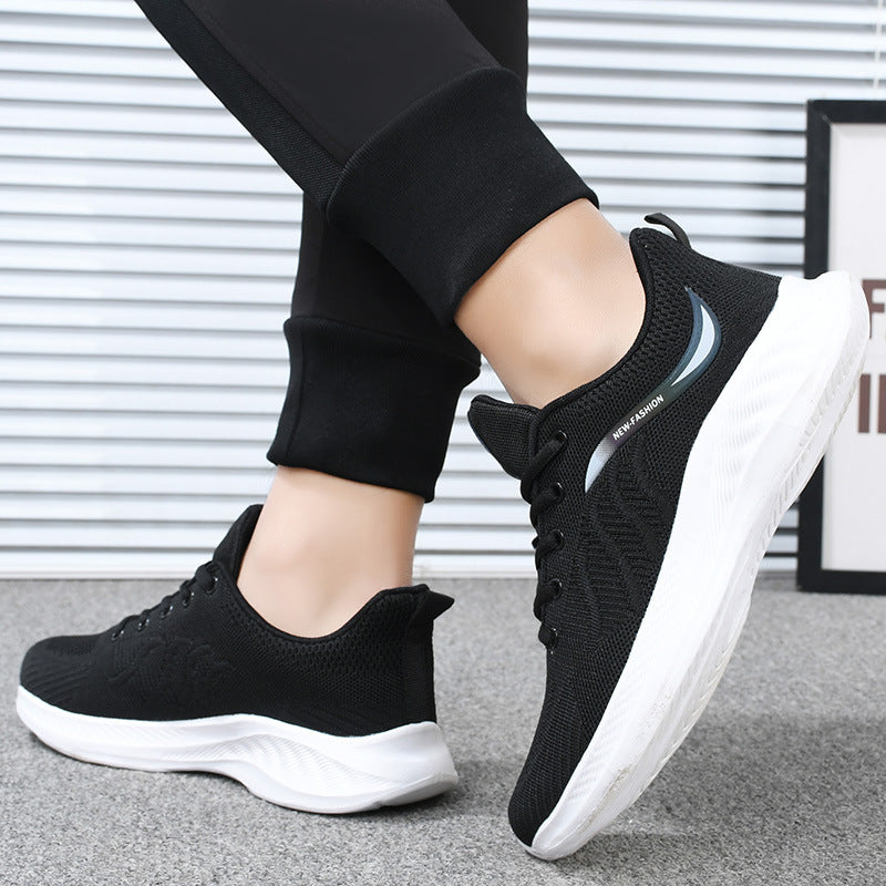 2026春秋男士透气网面跑步休闲鞋